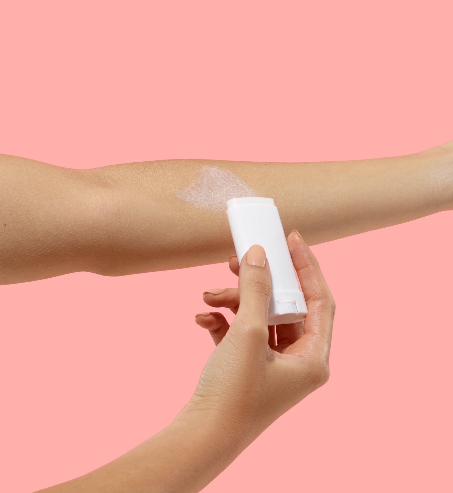 Blue Lizard mineral sunscreen stick application