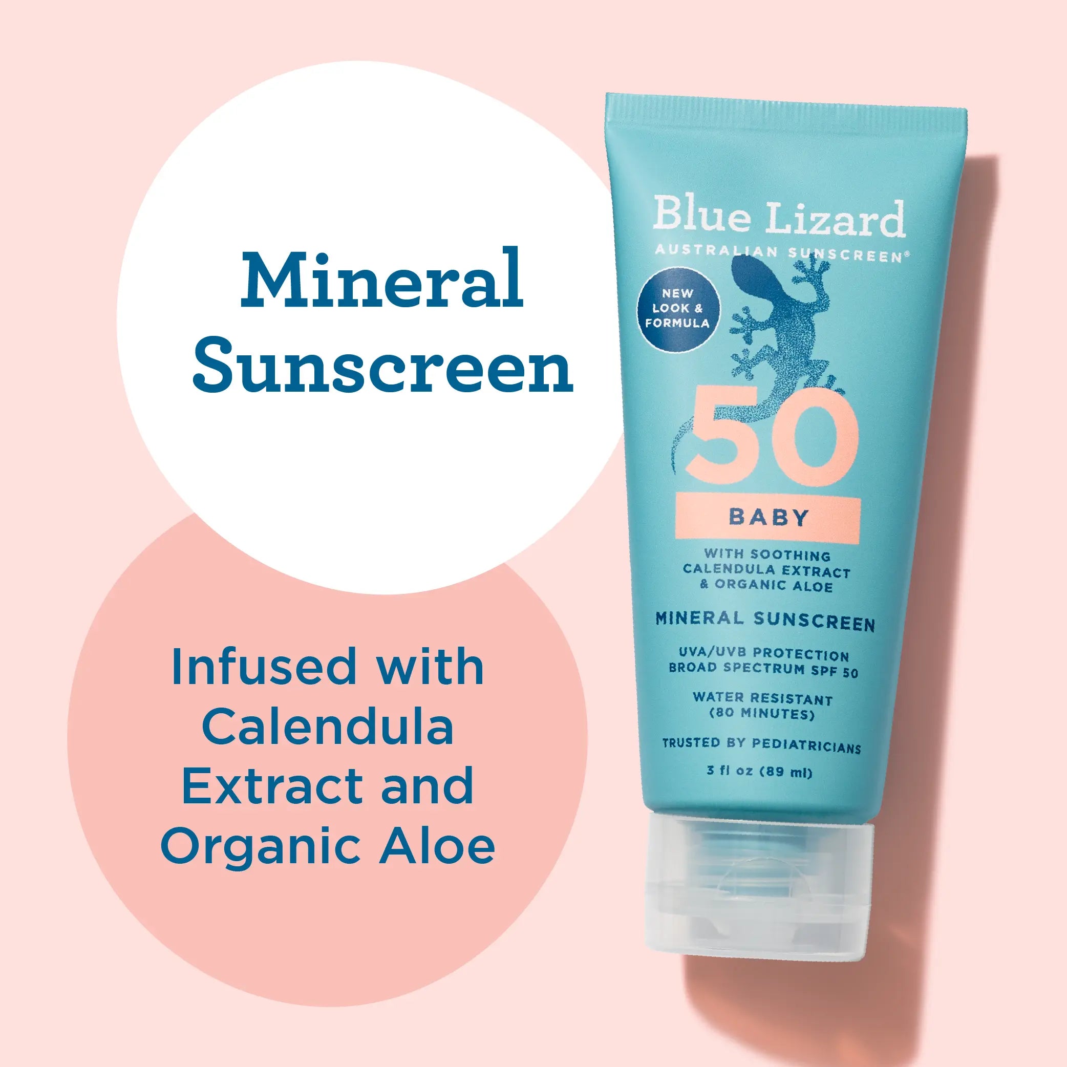 Blue Lizard mineral sunscreen SPF 50 baby 3oz tube lotion and its benefits