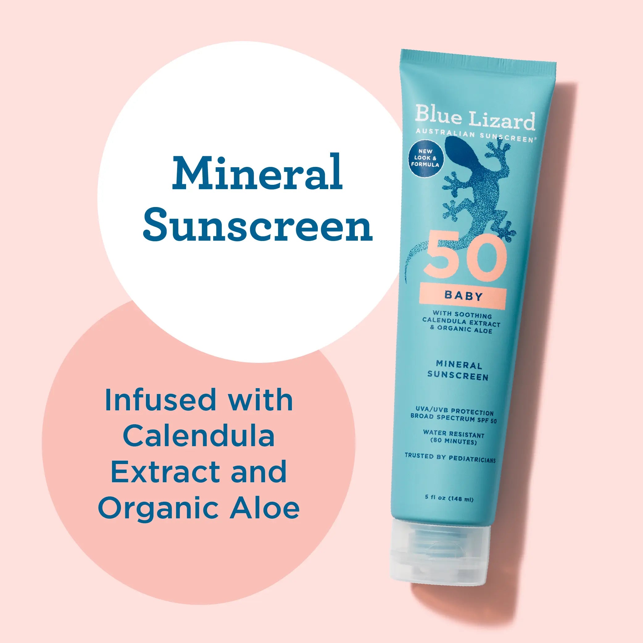 Blue Lizard mineral sunscreen SPF 50 baby 5oz tube lotion and its benefits