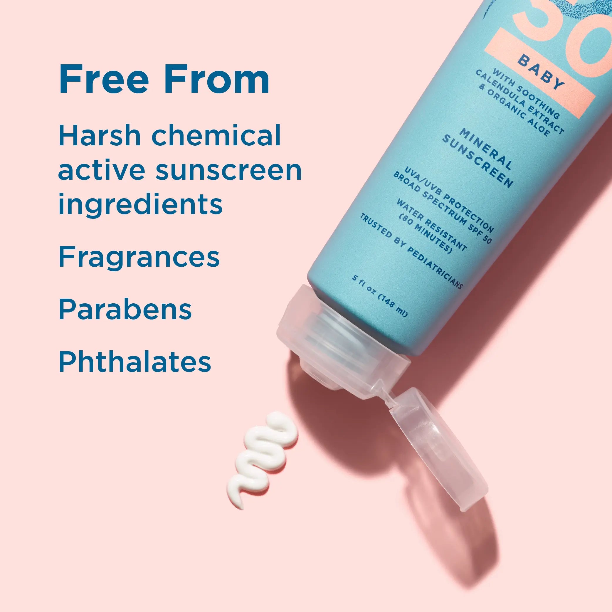 Blue Lizard mineral sunscreen SPF 50 baby 5oz tube lotion and its safety