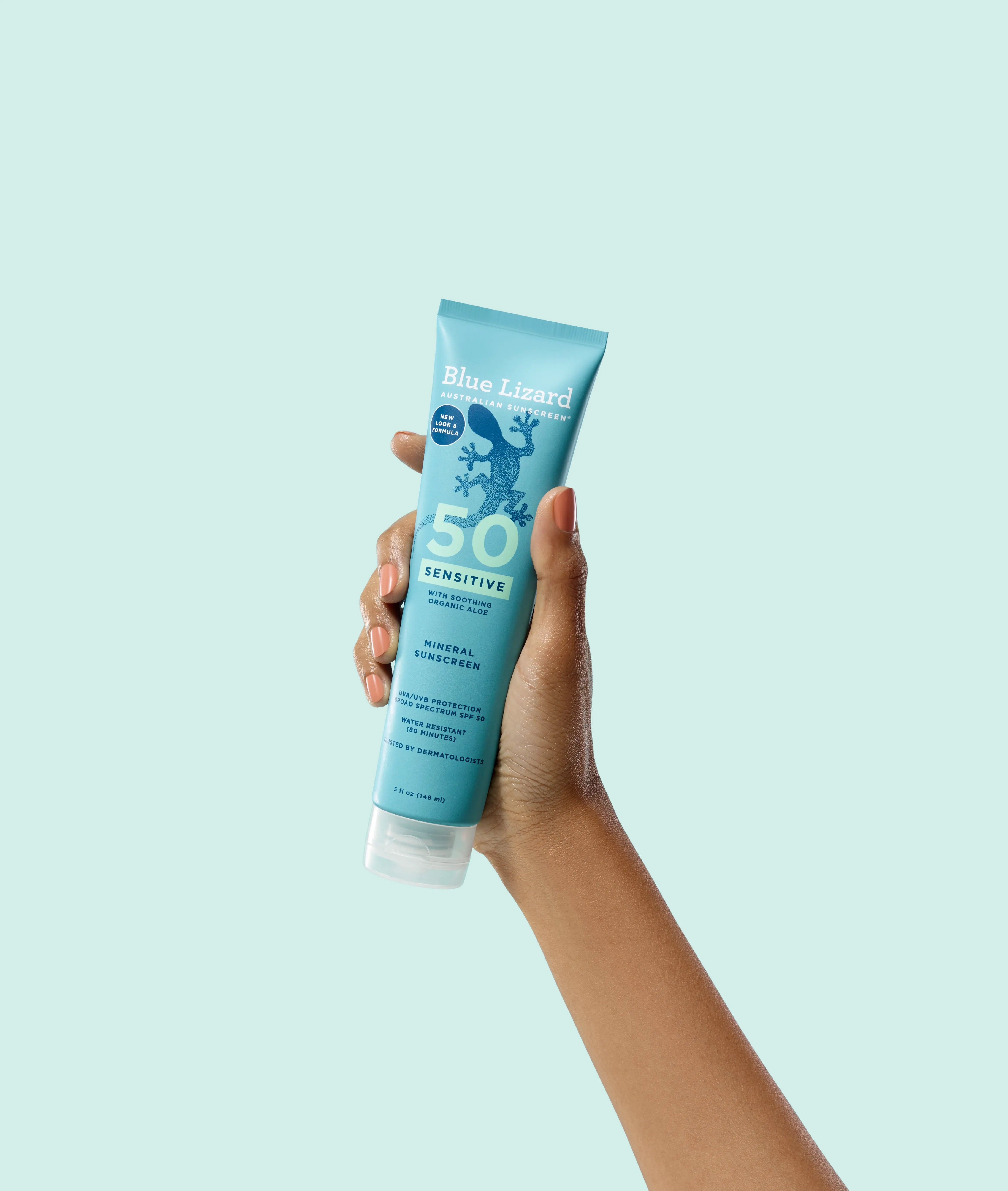 Blue Lizard sunscreen lotion tube SPF 50