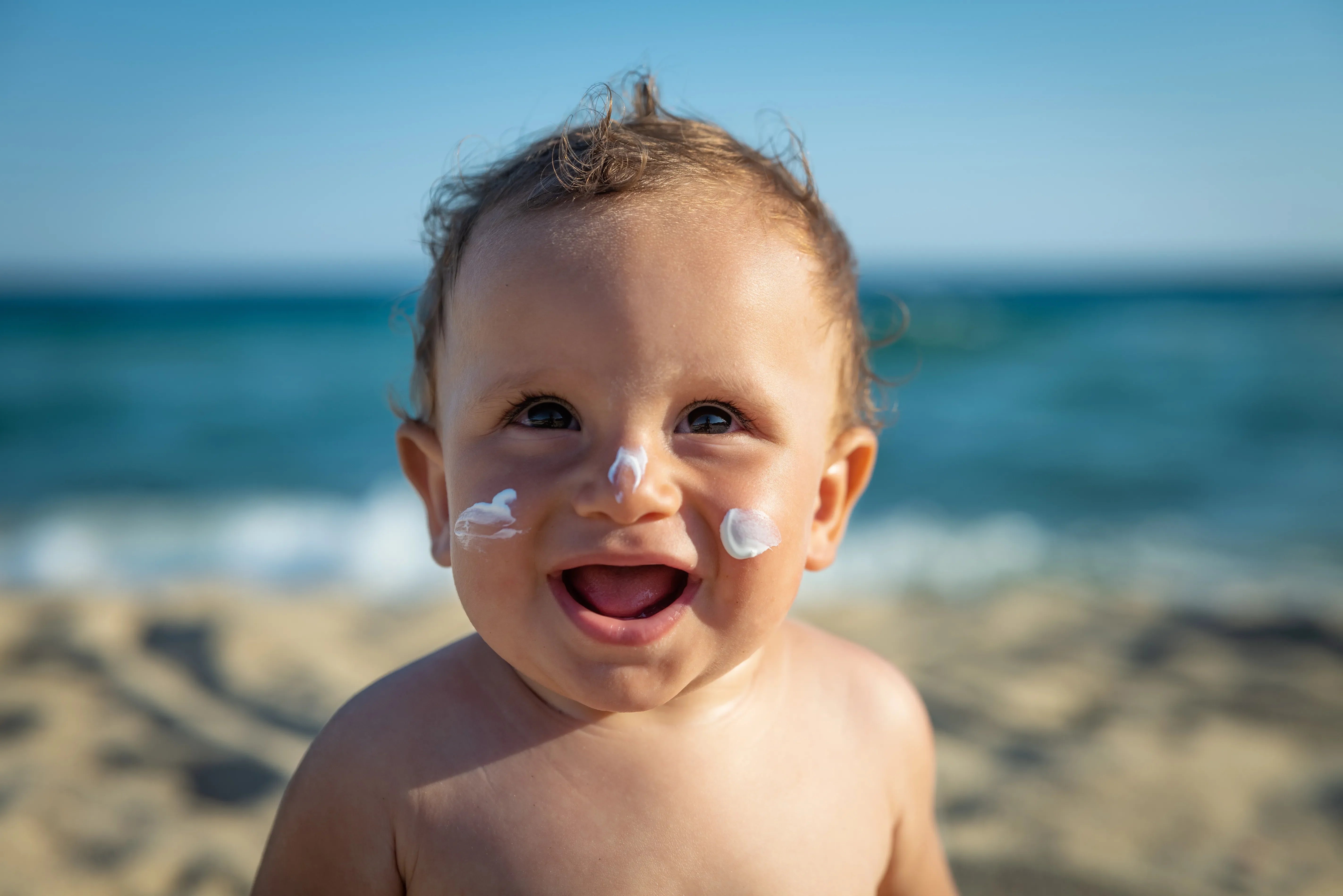 Protecting little faces: using sunscreen on infants and children