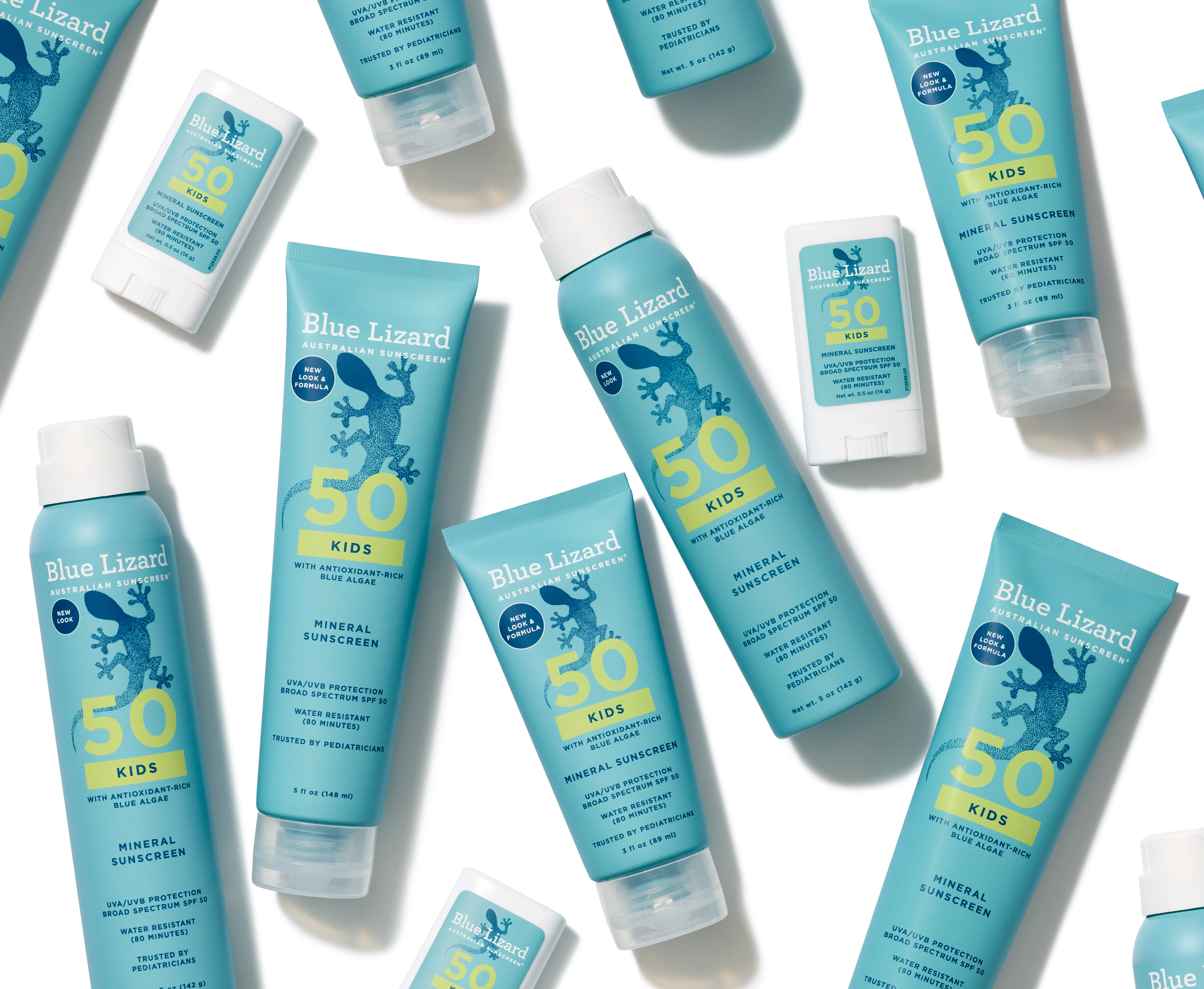 Blue Lizard mineral sunscreen SPF 50 kids collection