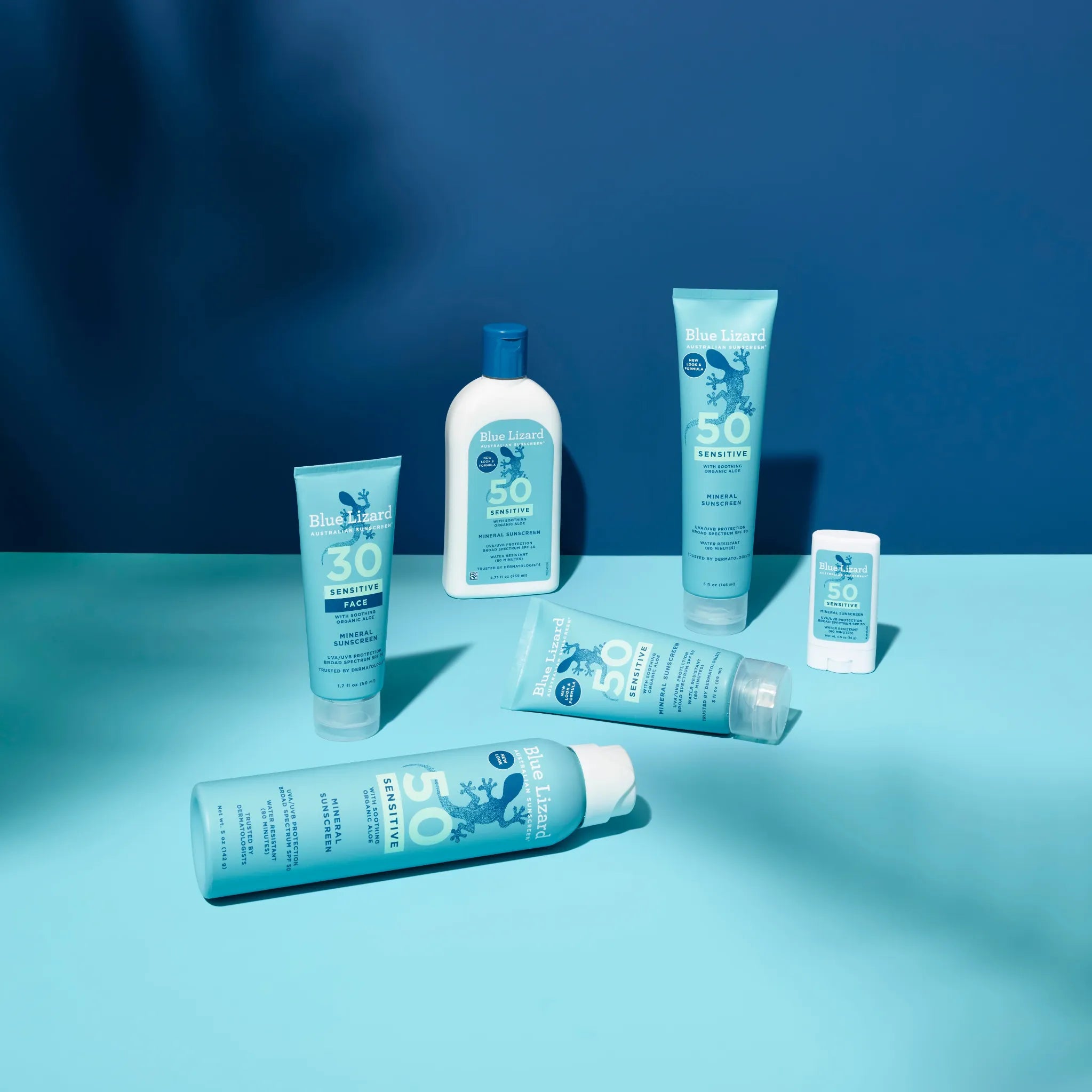 Blue Lizard mineral sunscreen sensitive collection