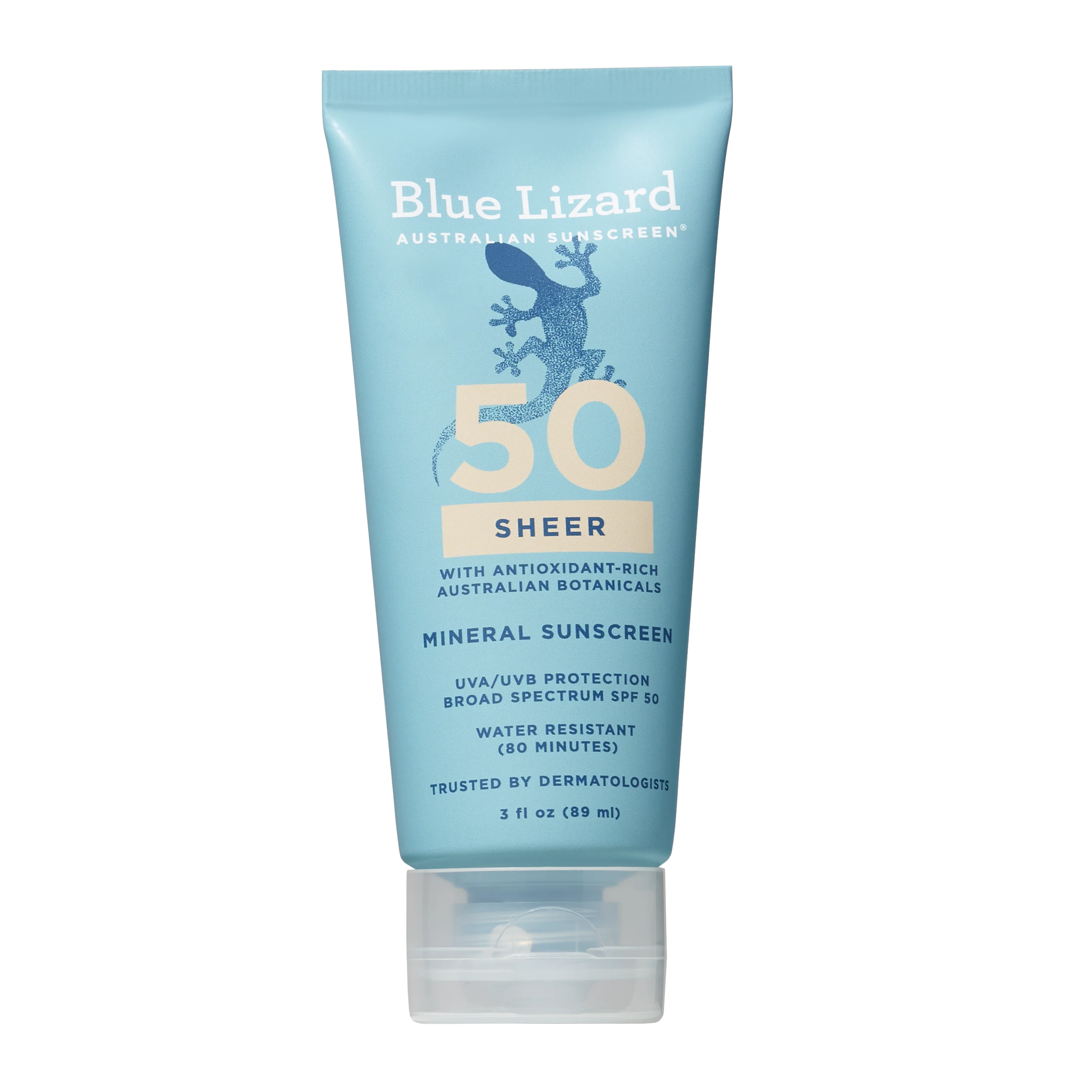 Blue Lizard Sheer Mineral SPF 50 Sunscreen Lotion