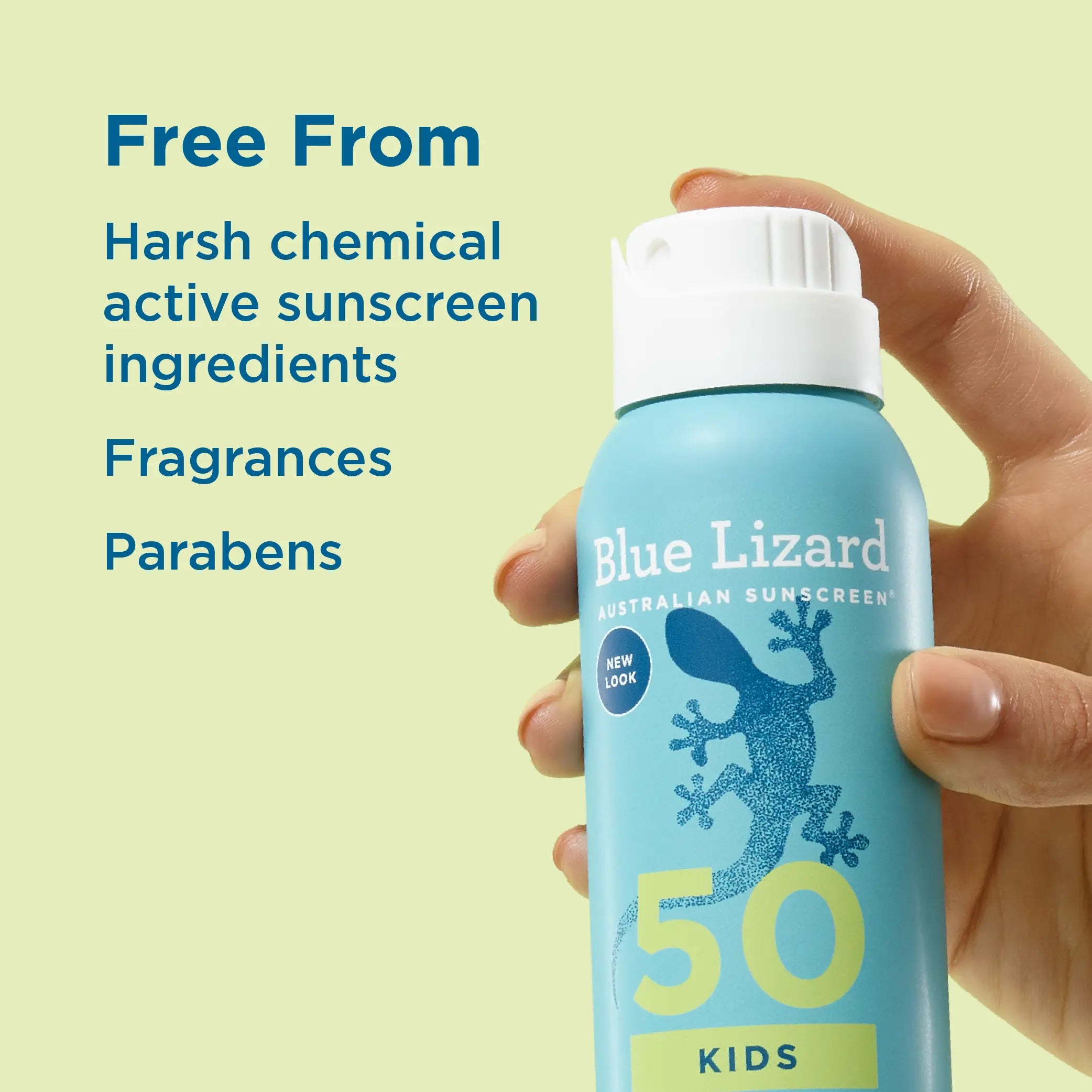 Blue Lizard mineral sunscreen SPF 50 kids spray and its safety