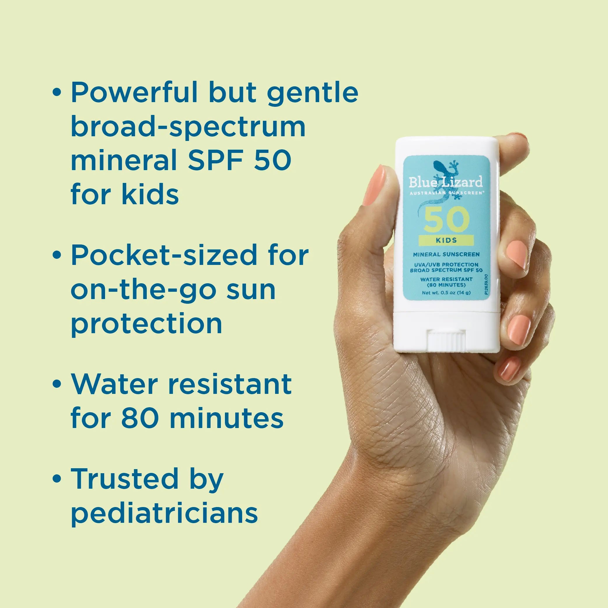 Blue Lizard mineral sunscreen SPF 50 kids stick and its benefits