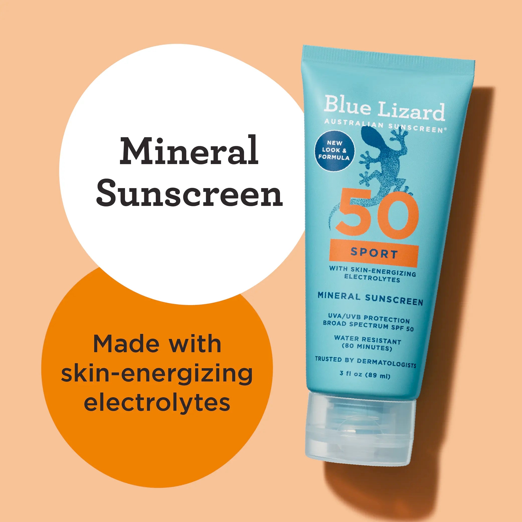 Blue Lizard mineral sunscreen SPF 50 sport lotion 3oz tube and its benefits