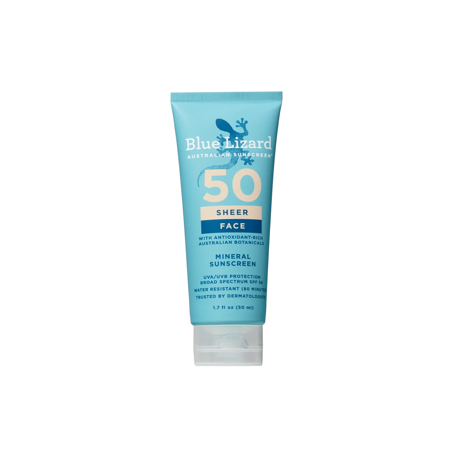 Blue Lizard Sheer Face Mineral SPF 50 Sunscreen Lotion