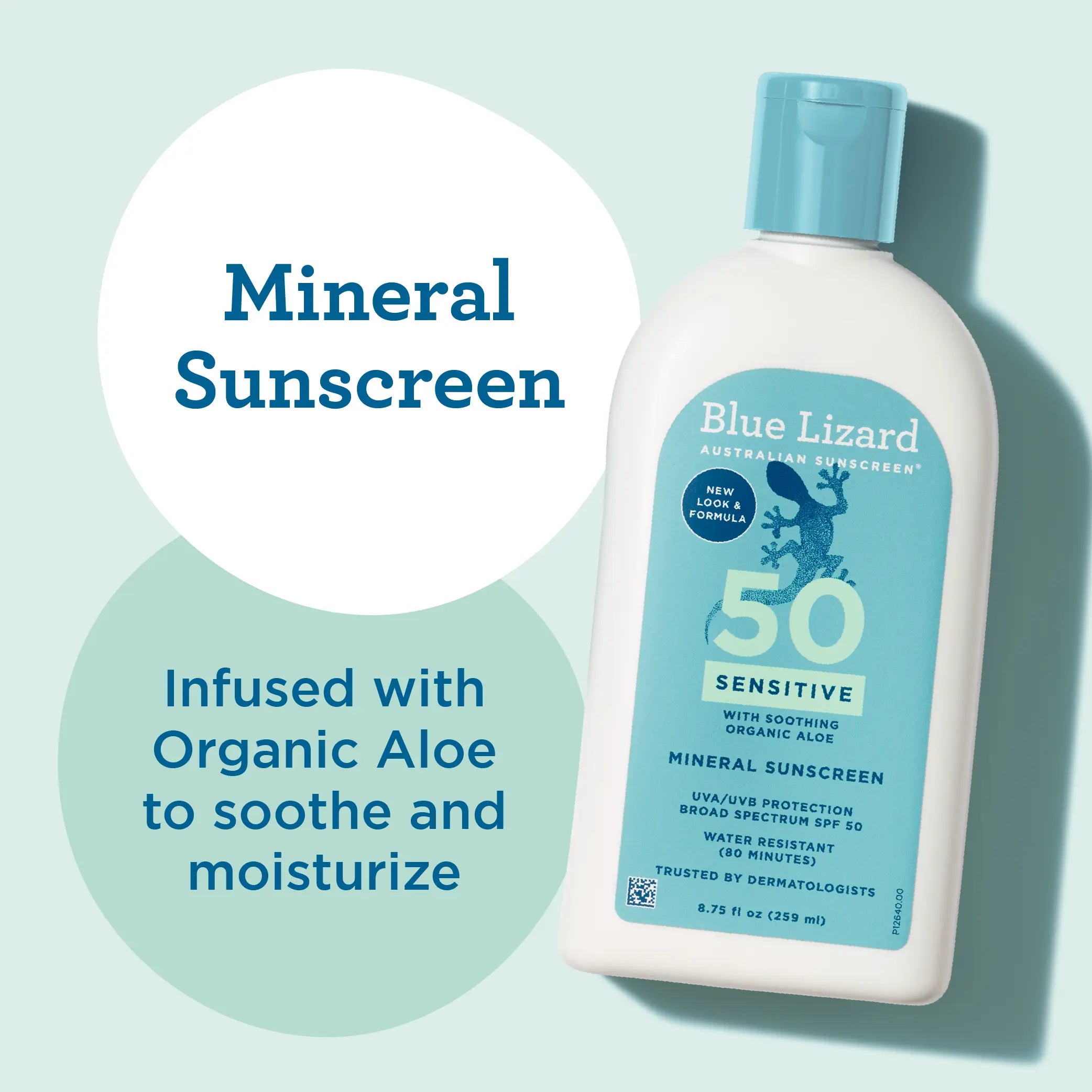 Blue Lizard Sensitive Mineral SPF 50 Sunscreen Lotion