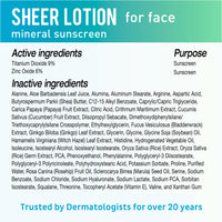 Sheer Mineral Sunscreen Lotion Bundle * Sheer Lotion for Face + 2 Sheer Lotion for Body