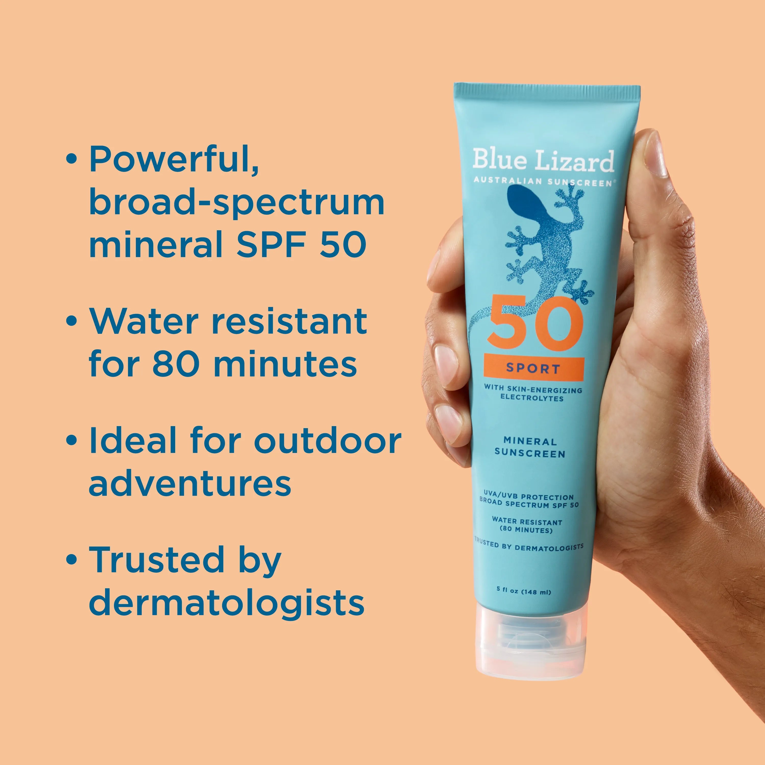 Blue Lizard Sport Mineral SPF 50 Sunscreen Lotion