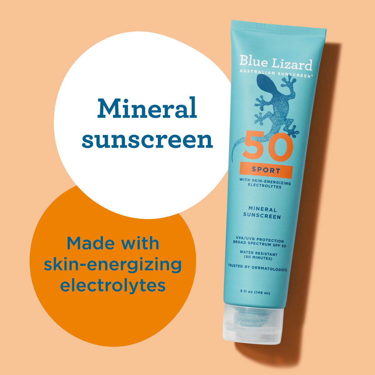 Sport SPF 50 Mineral Sunscreen Lotion | Blue Lizard US