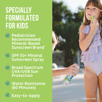 Kids Mineral Sunscreen Spray * SPF 50+ | 5 oz