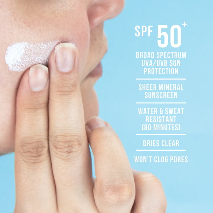 Sheer Mineral Sunscreen for Face SPF 50+