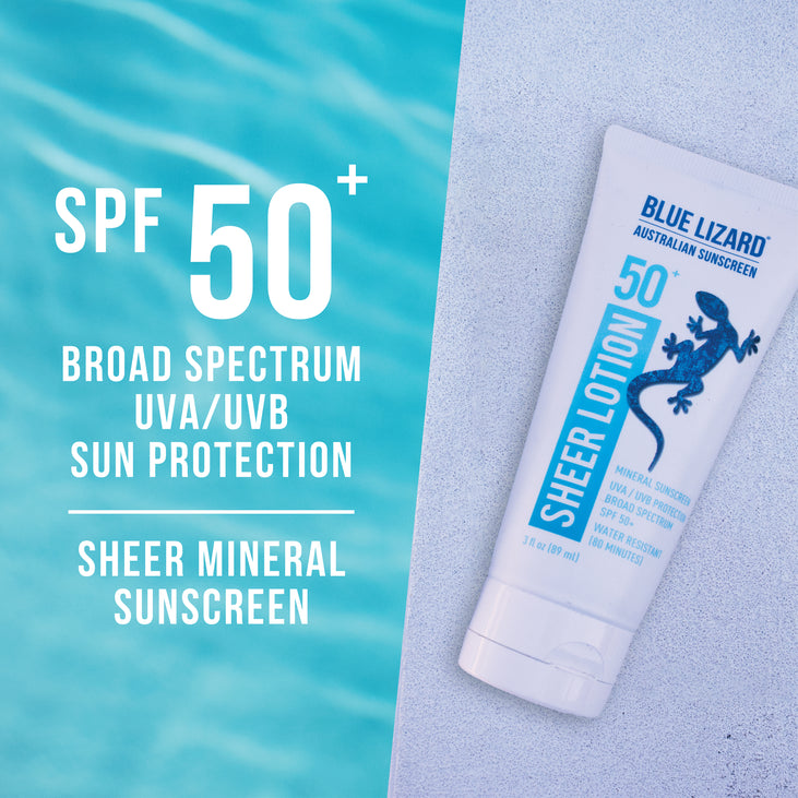 Sheer Mineral Sunscreen Lotion SPF 50+ * 3oz Tube