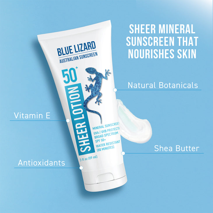 Sheer Mineral Sunscreen Lotion SPF 50+ * 3oz Tube