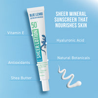 Sheer Mineral Sunscreen Lotion for Face SPF 50+ * 1.7oz Tube