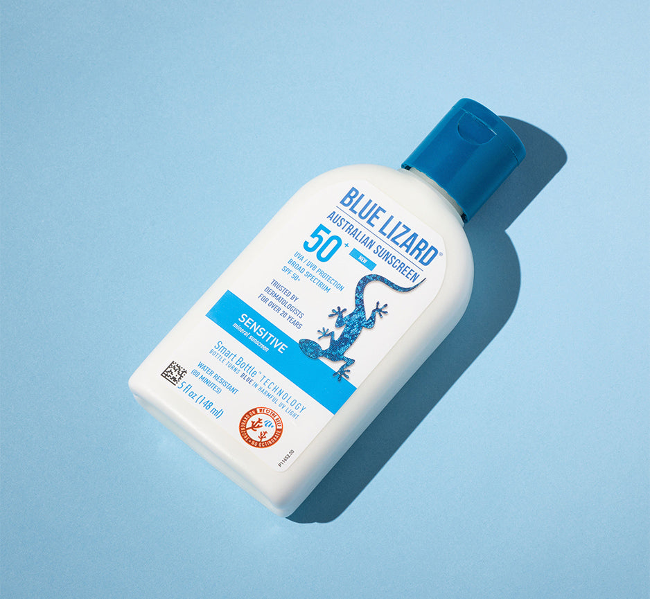 Sensitive SPF 50+ Mineral Sunscreen 5oz Bottle | Blue Lizard